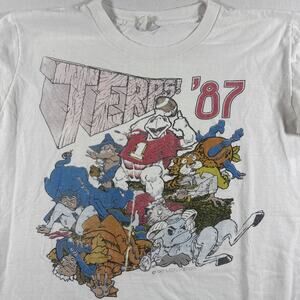 Vintage University Of Maryland Terrapins Terps 1987 Single Stitch USA NCAA Med